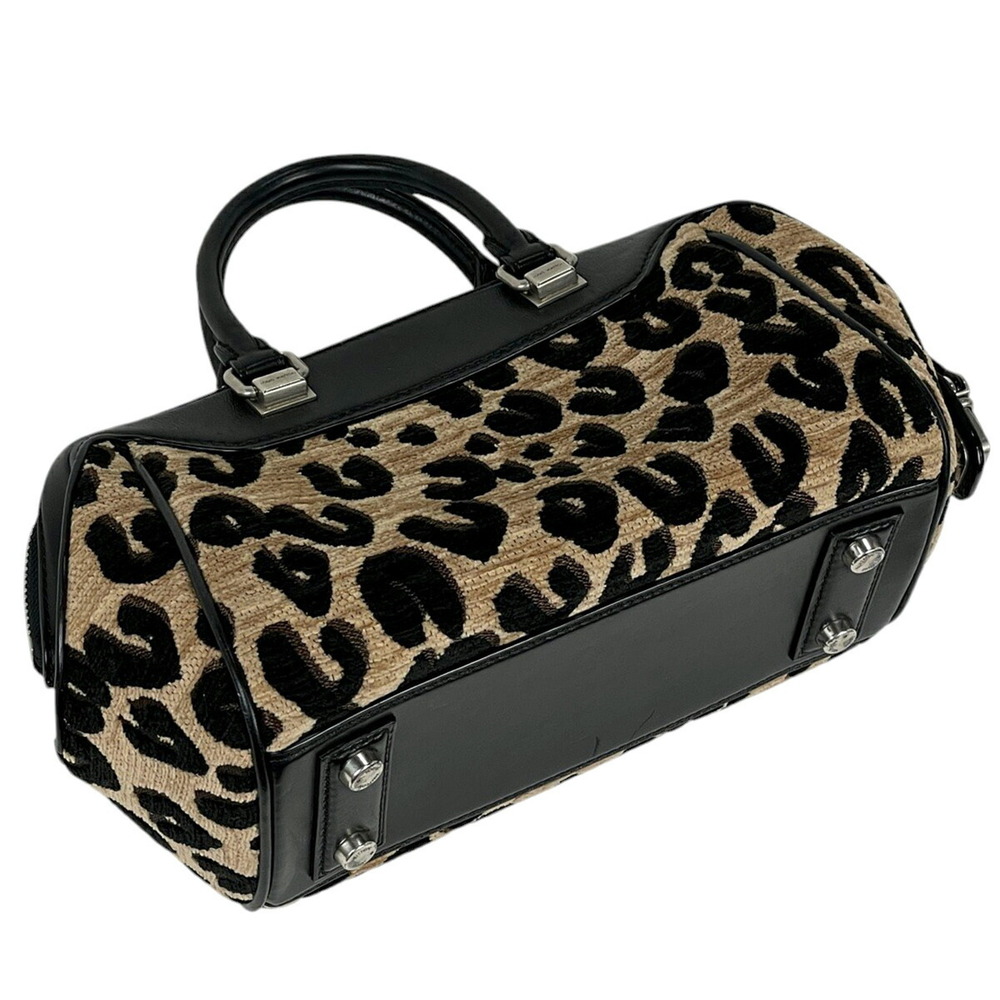 Louis Vuitton Baby Monogram Leopard Handbag Beige Black - Picture 2 of 8